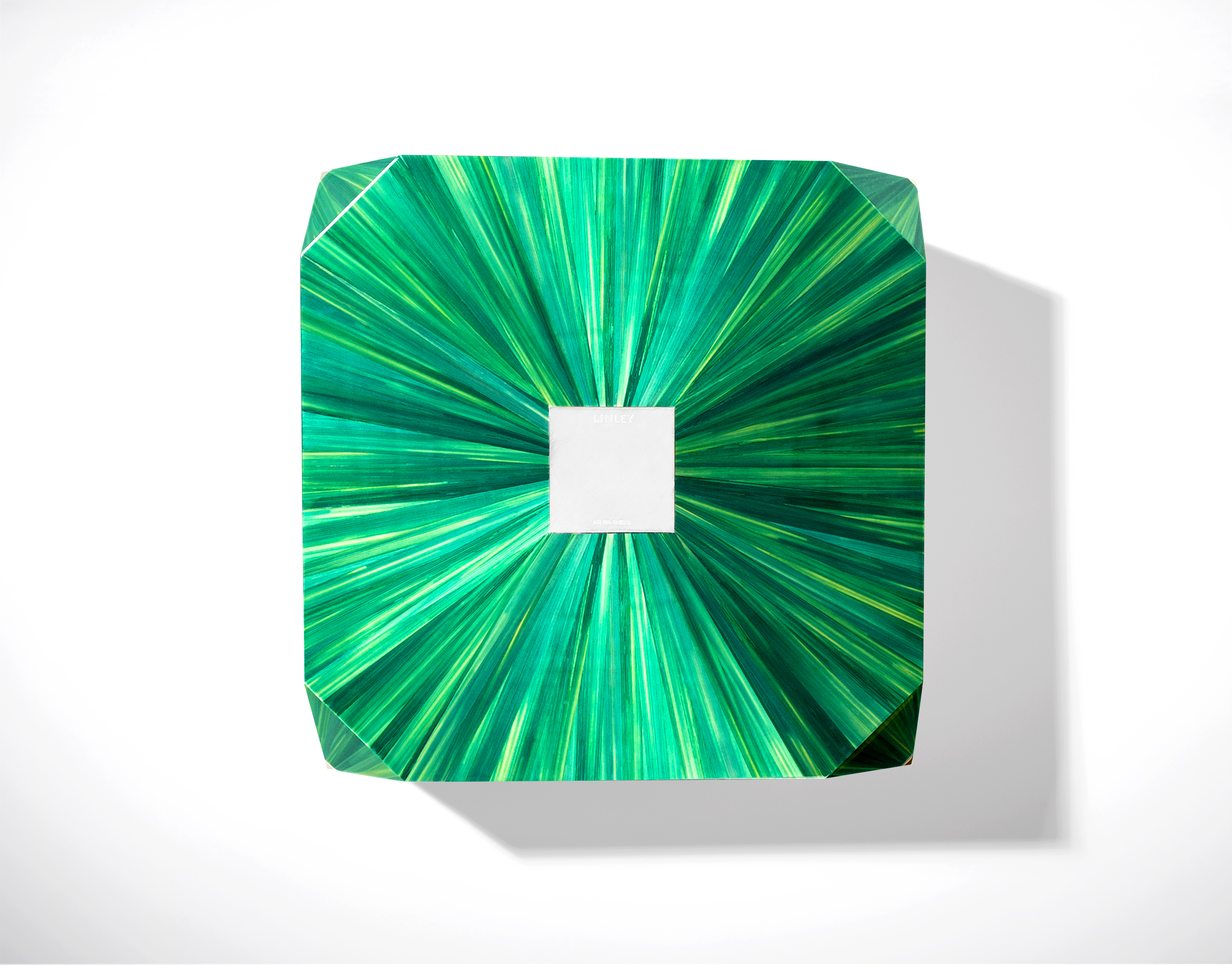 Green diamond straw jewellery box